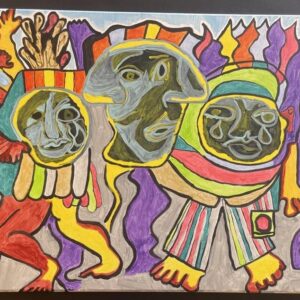 A Study of Frida Kahlo by Kirk Peters